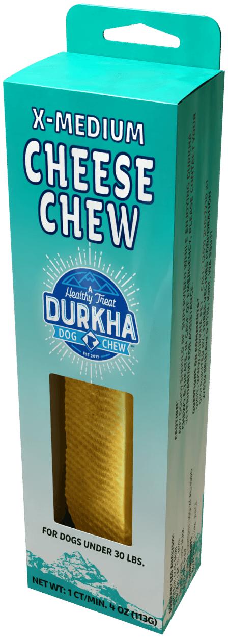 Durkha Cheese Chew Packaged - X-Medium, 4oz