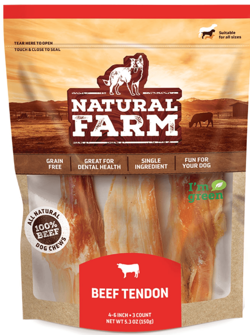 Natural Farm 4-6" Beef Tendon, 3pk, Each NF052