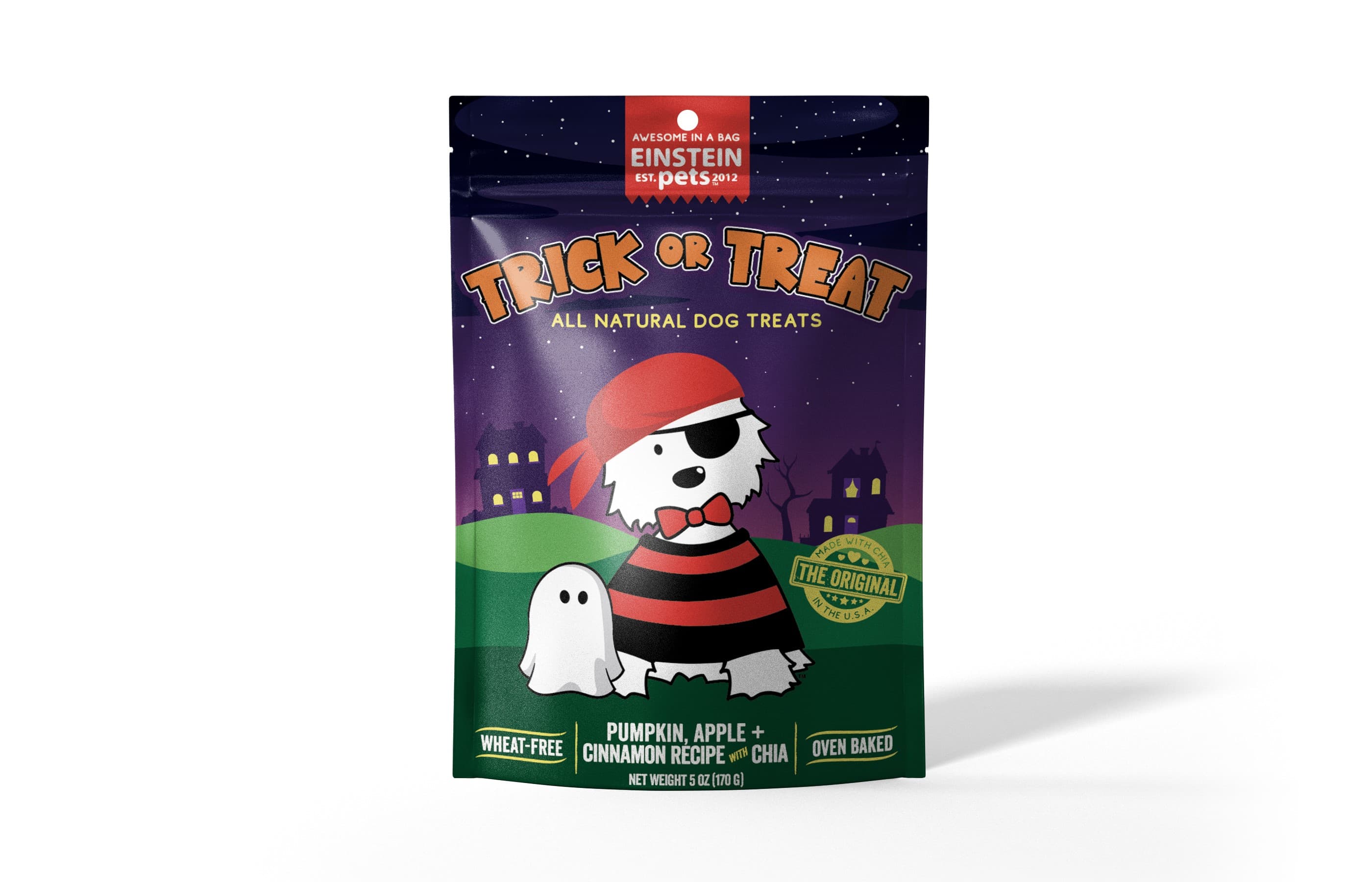 Einstein Pets Seasonal Biscuits, Trick or Treat, 5oz